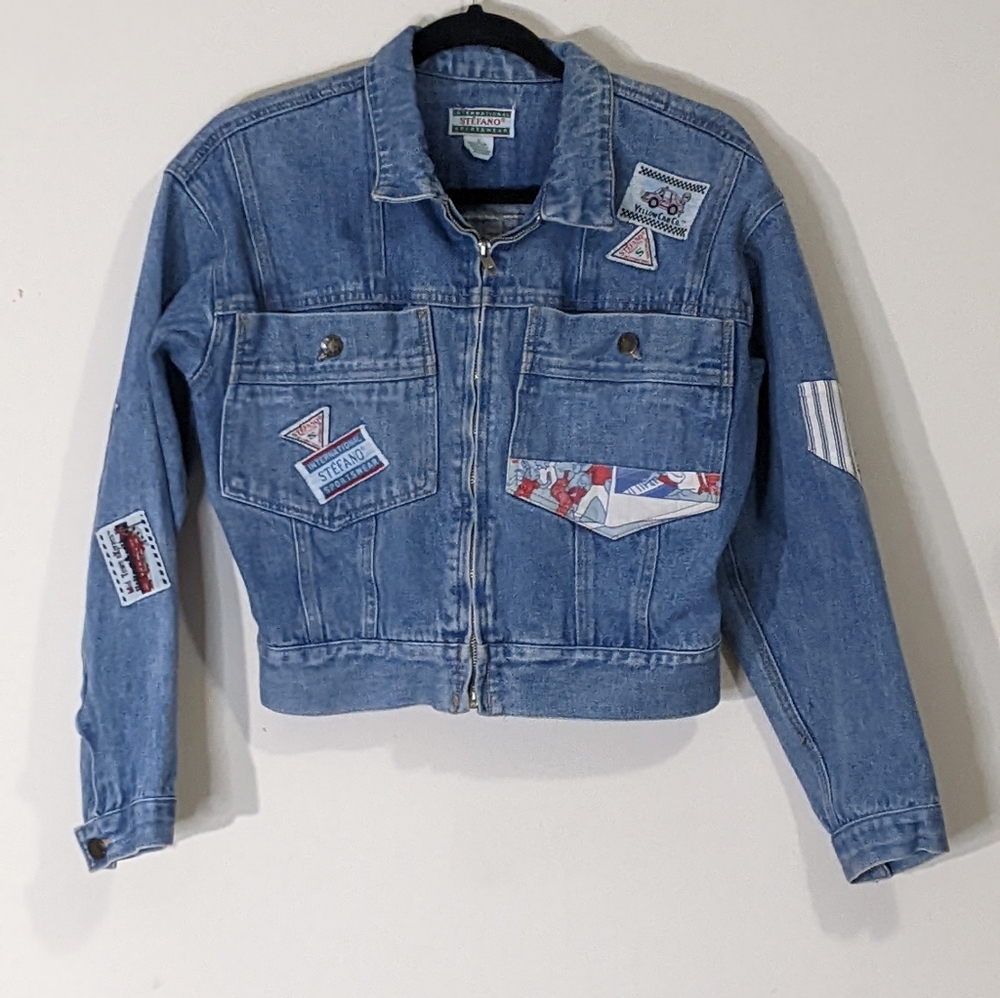 Vintage Cropped Denim Jacket
